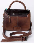 American Darling Briefcase Crocodile Embossed Hair on Genuine Leather Western Women Bag Handbag | for Cute Laptop