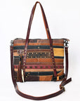 American Darling ADBG1052 Tote Hair-On Genuine Leather Women Bag Western Handbag Purse
