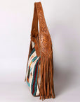 Hobo Hair On Saddle Blanket Genuine Leather Western Bag For Women