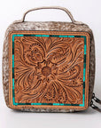 American Darling Hand Tooled Hair On Genuine Leather Women Bag Western Handbag Purse