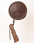 American Darling Canteen Hand Tooled Genuine Leather Women Bag Western Handbag Purse