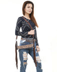 ADBGZ716 American Darling Hand Tooled Genuine Leather Women Bag Western Handbag Purse