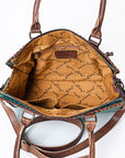 American Darling Crocodile Embossed Genuine Leather Women Bag Western Handbag Purse