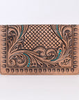 American Darling ORGANISER Upcycled Wool Genuine Leather women bag western handbag purse