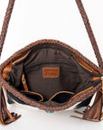 American Darling Hair On Genuine Leather Women Bag Western Handbag Purse