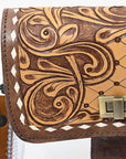 American Darling ADBGZ722 Clear Bag Hand Tooled Genuine Leather Women Bag Western Handbag Purse
