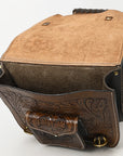 Hilason Western Horse Leather Saddle Bag Heavyduty Traditional Trail Ride