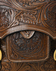Hilason Western Horse Leather Saddle Bag Heavyduty Traditional Trail Ride
