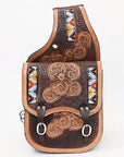 Hilason Western Horse Leather Saddle Bag Heavyduty Traditional Trail Ride