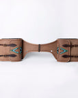 Hilason Western Horse Leather Saddle Bag Heavyduty Traditional Trail Ride
