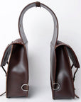 Hilason Western Horse Leather Saddle Bag Heavyduty Traditional Trail Ride