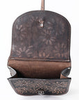 Hilason Floral Western Horse Leather Saddle Bag Heavyduty Traditional Trail Ride