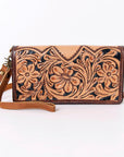 Ohlay Bags SKBM101D Organiser Hand Tooled Genuine Leather Women Bag Western Handbag Purse