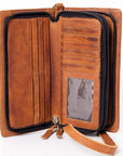 Ohlay Bags SKBM101D Organiser Hand Tooled Genuine Leather Women Bag Western Handbag Purse