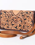Ohlay Bags SKBM101D Organiser Hand Tooled Genuine Leather Women Bag Western Handbag Purse