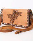 Ohlay Bags KBM101E Organiser Hand Tooled Genuine Leather Women Bag Western Handbag Purse