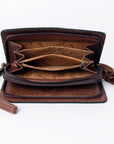 American Darling Organizer Saddle Blanket Genuine Leather Western Women Bag Handbag Purse | for Cute Travel