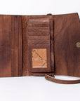 American Darling Wallet Hand Tooled Genuine Leather women bag western handbag purse