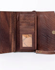American Darling Wallet Hand Tooled Genuine Leather women bag western handbag purse