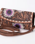 American Darling Wallet Hand Tooled Genuine Leather women bag western handbag purse