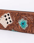American Darling Clutch Hand Tooled Genuine Leather Women Bag Western Handbag Purse