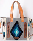 American Darling Tote Saddle Blanket Genuine Leather Women Bag Western Handbag Purse