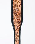 HILASON Western Genuine Leather Heavy Duty Dog Collar Floral Tooled