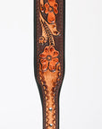 HILASON Western Genuine Leather Heavy Duty Dog Collar Floral Tooled