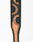 HILASON Western Genuine Leather Heavy Duty Hand Painted Dog Collar