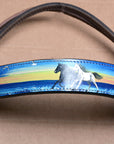 COMFYTACK Western Horse Headstall Breast Collar Tack Genuine American Leather