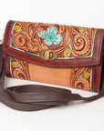 American Darling Hand Tooled Genuine Leather Women Bag Western Handbag Purse