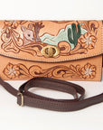 American Darling Hand Tooled Genuine Leather Women Bag Western Handbag Purse