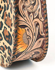 American Darling Hobo Hand Tooled Hair-On Genuine Leather women bag western handbag purse