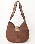 American Darling Hobo Hand Tooled Hair-On Genuine Leather women bag western handbag purse