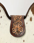 American Darling Hobo Hand Tooled Hair-On Genuine Leather women bag western handbag purse