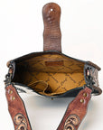American Darling Hobo Hand Tooled Hair-On Genuine Leather women bag western handbag purse