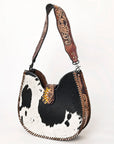 American Darling Hobo Hand Tooled Hair-On Genuine Leather women bag western handbag purse
