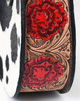 American Darling Hobo Hand Tooled Hair-On Genuine Leather women bag western handbag purse