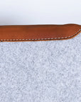 32" X 30" Hilason Horse Western Contoured Wool Felt Therapeutic Saddle Pad Grey