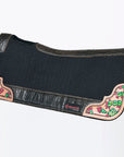 32" X 30" Hilason Horse Western Contoured Wool Felt Therapeutic Saddle Pad Black