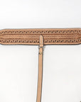 Comfytack Horse Saddle Flank Cinch Girth Handtooled Leather W/ Billets Antique Tan