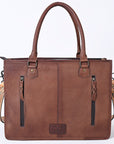 American Darling Briefcase Hand Tooled Saddle Blanket Genuine Leather women bag western handbag purse