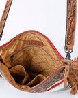 ADBGS192BX American Darling Hand Tooled Saddle Blanket Genuine Leather Women Bag Western Handbag Purse