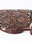 American Darling Organiser Bag Handcrafted from Crocodile Embossed Genuine Leather with YKK Zipper and Detachable Strap