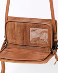 American Darling Organiser Bag Handcrafted from Crocodile Embossed Genuine Leather with YKK Zipper and Detachable Strap