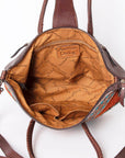 American Darling ADBG1084 Tote Hand Tooled Saddle Blanket Genuine Leather women bag western handbag purse