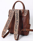 American Darling Backpack Hand Tooled Crocodile embossed Genuine Leather women bag western handbag purse