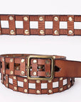American Darling Full Grain Genuine American Leather Belt Men and Women