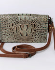 American Darling ORGANISER Upcycled Wool Genuine Leather women bag western handbag purse
