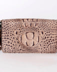 American Darling Organiser Bag Handcrafted from Crocodile Embossed Genuine Leather with YKK Zipper and Detachable Strap